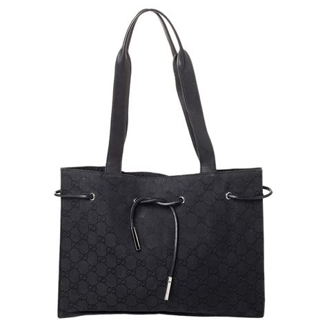 gucci canvas pouch black